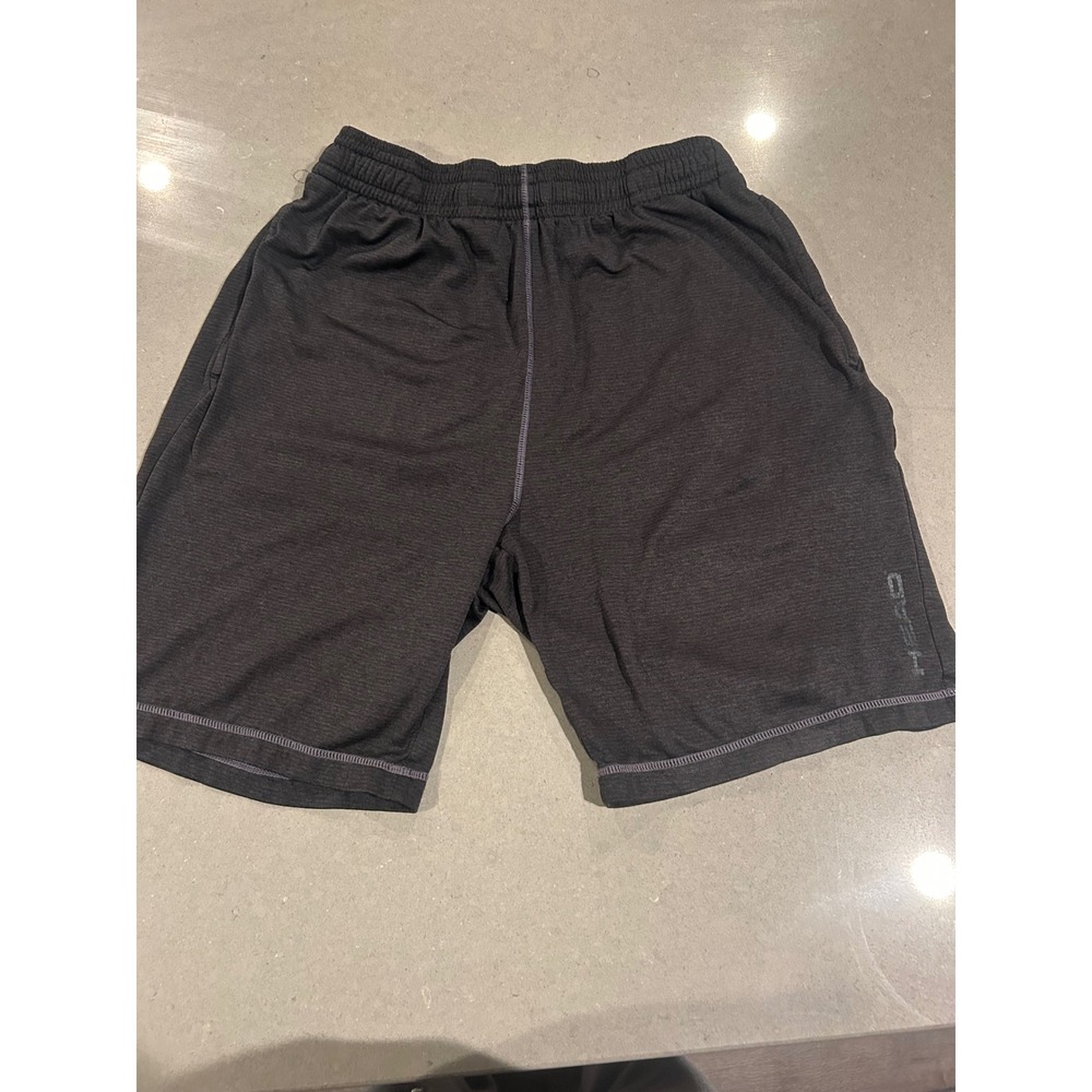 HEAD Mens Athletic‎ Shorts Dark Gray Elastic Waist Drawstring M